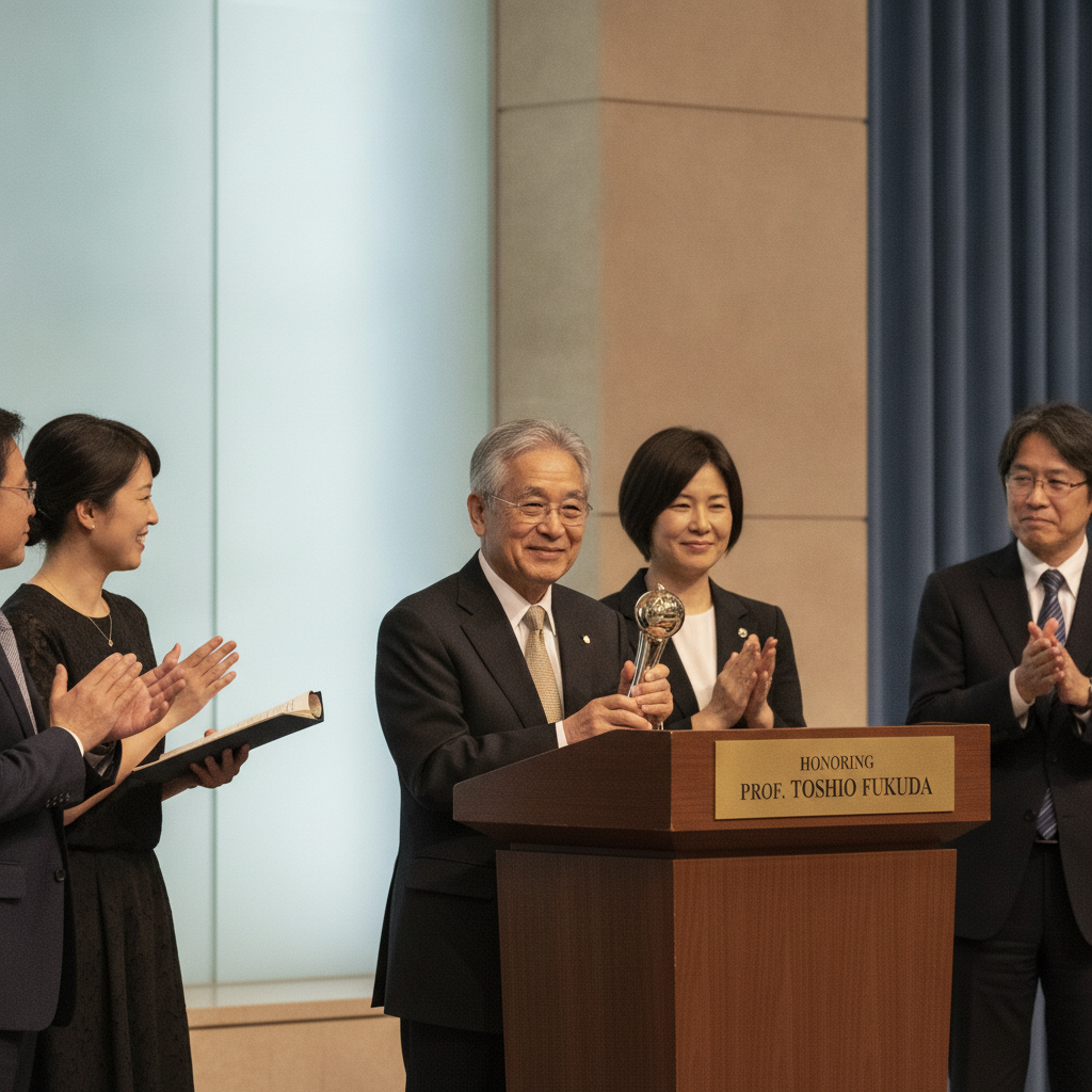 로봇 공학 선구자 후쿠다 교수